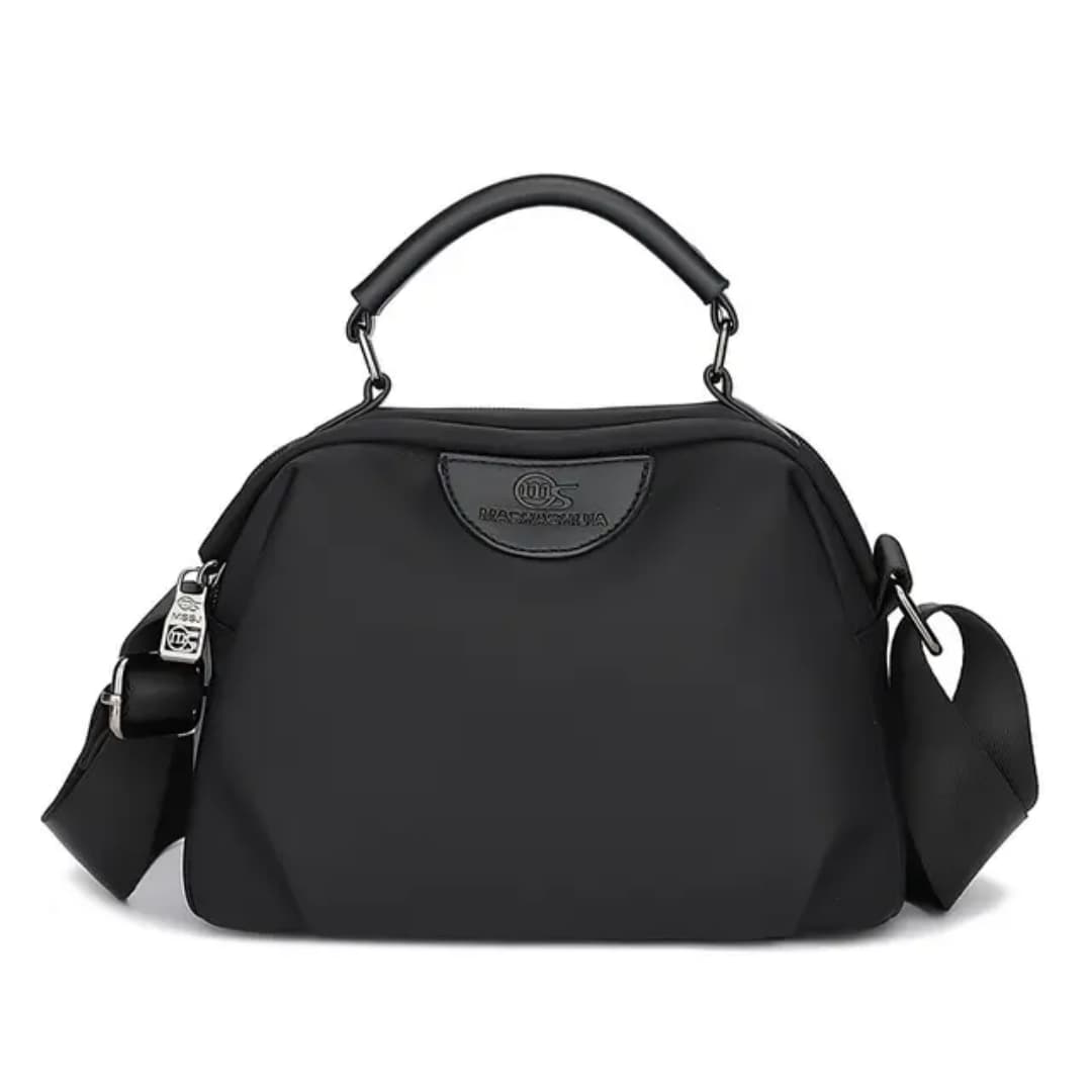 Hot & Stylish Cowhide Shoulder Bag -Black